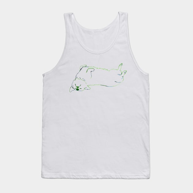 Simplistic Corgi Tank Top by RaLiz